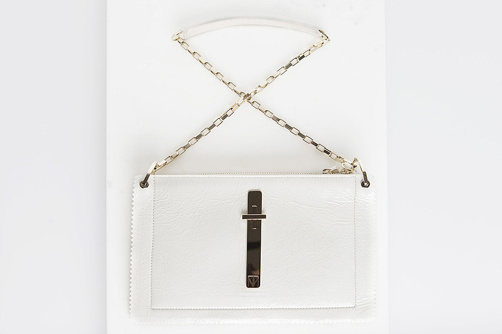 Attraction Patent Shoulder Bag in Cream ($1,795)
Photo courtesy of Tamara Mellon
Attraction Patent Shoulder Bag in Cream ($1,795)
Photo courtesy of Tamara Mellon