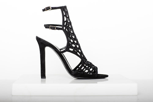 Scandal Suede Sandal Bootie in Black ($895)
Photo courtesy of Tamara Mellon
Scandal Suede Sandal Bootie in Black ($895)
Photo courtesy of Tamara Mellon