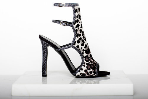 Trouble Maker Pony Sandal Bootie in Grey Leopard ($995)
Photo courtesy of Tamara Mellon
Trouble Maker Pony Sandal Bootie in Grey Leopard ($995)
Photo courtesy of Tamara Mellon
