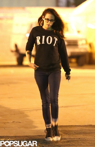 Kristen Stewart went to a pumpkin patch in LA.
Kristen Stewart went to a pumpkin patch in LA.