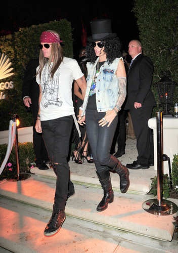 Guns N' Roses
Cindy Crawford and her husband, Rande Gerber, rocked out as Guns N' Roses members Slash and Axl Rose.
Guns N' Roses
Cindy Crawford and her husband, Rande Gerber, rocked out as Guns N' Roses members Slash and Axl Rose.
