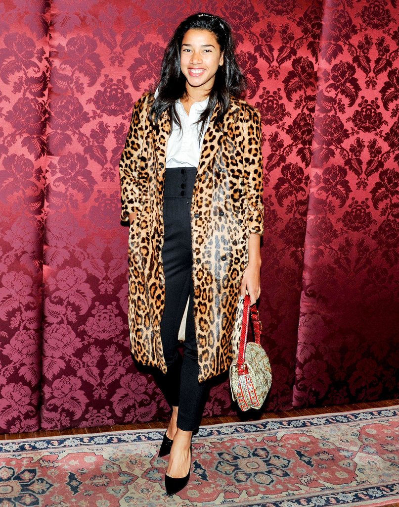 Hannah Bronfman was spotted in leopard print at Artwalk's party.
Hannah Bronfman was spotted in leopard print at Artwalk's party.