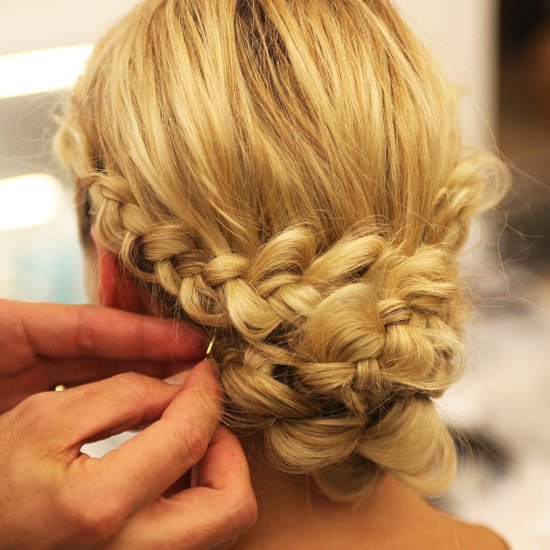 Monique Lhuillier Bridal Fall 2014 Braided Hairstyles Monique Lhuillier Bridal Fall 2014 Braided Hairstyles