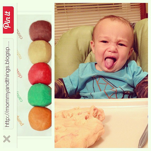 When he tastes the edible Play-Dough and makes that face.
Source: Instagram user abbiechristina
When he tastes the edible Play-Dough and makes that face.
Source: Instagram user abbiechristina