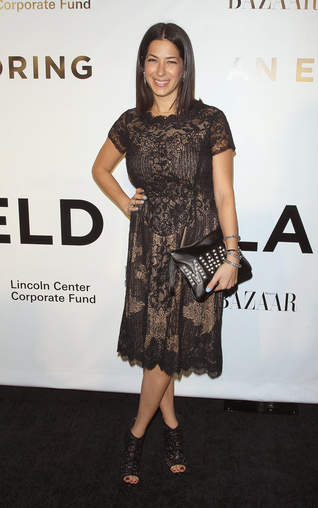 Rebecca Minkoff helped honor Karl Lagerfeld in an illusion party dress.
Rebecca Minkoff helped honor Karl Lagerfeld in an illusion party dress.