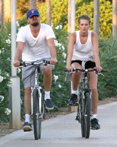 Leonardo DiCaprio rode a bike through Spain with his rumored girlfriend, Toni Garnn, in August 2013.
Leonardo DiCaprio rode a bike through Spain with his rumored girlfriend, Toni Garnn, in August 2013.