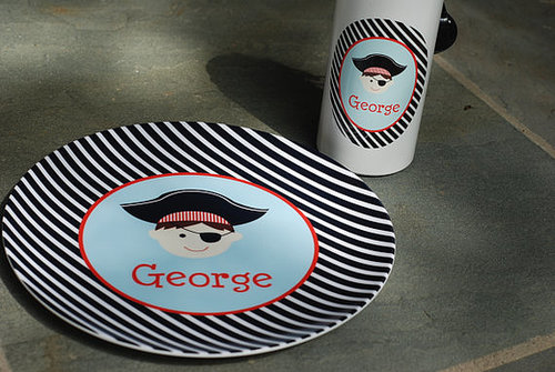 Libbie & Winston Pirate Melamine Plate Libbie & Winston Pirate Melamine Plate