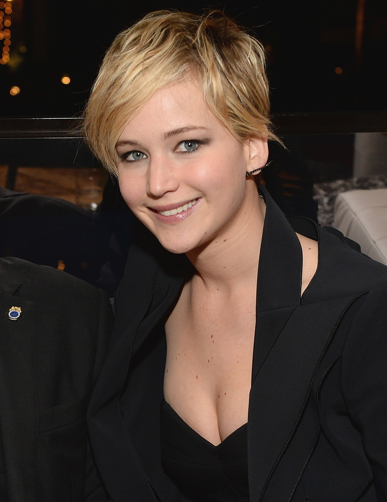 Our jaws hit the floor when we first spotted Jennifer Lawrence's new choppy cut.
Our jaws hit the floor when we first spotted Jennifer Lawrence's new choppy cut.