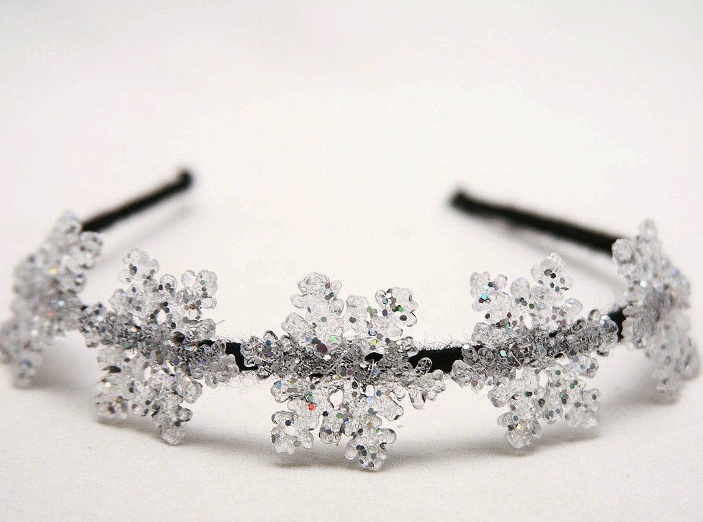 Add some snowflakes to your hair by way of this snowflake headband