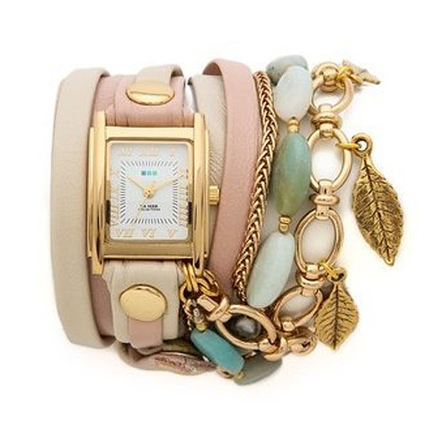 La Mer Aspen Leaf Charm Watch La Mer Aspen Leaf Charm Watch