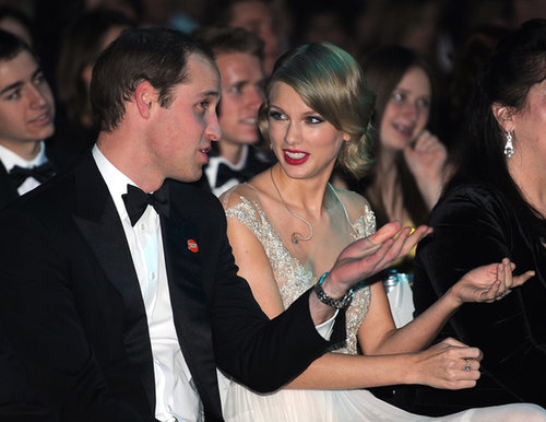 Prince William sat next to Taylor Swift at the Winter Whites Gala in London in November 2013.
Prince William sat next to Taylor Swift at the Winter Whites Gala in London in November 2013.