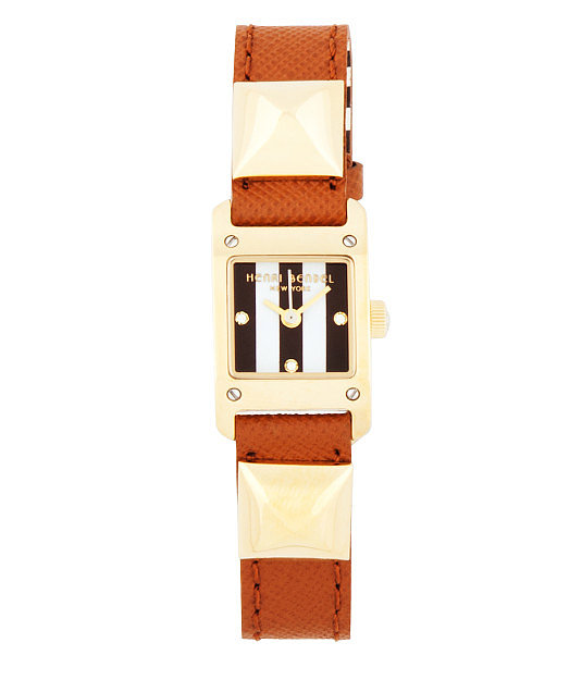 I used to wear a watch every single day . . . and then I got an iPhone. I don't like that a smartphone took away one of my smartest accessories, so I'm hoping this Henri Bendel Samantha watch ($178) will be a happy addition to my wardrobe. And with its unique Saffiano leather strap, studs, and striped timepiece, it will certainly keep my interest every single day.
— KS
I used to wear a watch every single day . . . and then I got an iPhone. I don't like that a smartphone took away one of my smartest accessories, so I'm hoping this Henri Bendel Samantha watch ($178) will be a happy addition to my wardrobe. And with its unique Saffiano leather strap, studs, and striped timepiece, it will certainly keep my interest every single day.
— KS