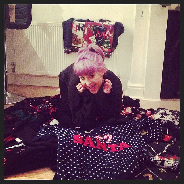 Kelly Osbourne posed with festive Christmas sweaters, saying her best friend is making her wear "one of these glorious masterpieces!"
Source: Instagram user kellyosbourne
Kelly Osbourne posed with festive Christmas sweaters, saying her best friend is making her wear "one of these glorious masterpieces!"
Source: Instagram user kellyosbourne