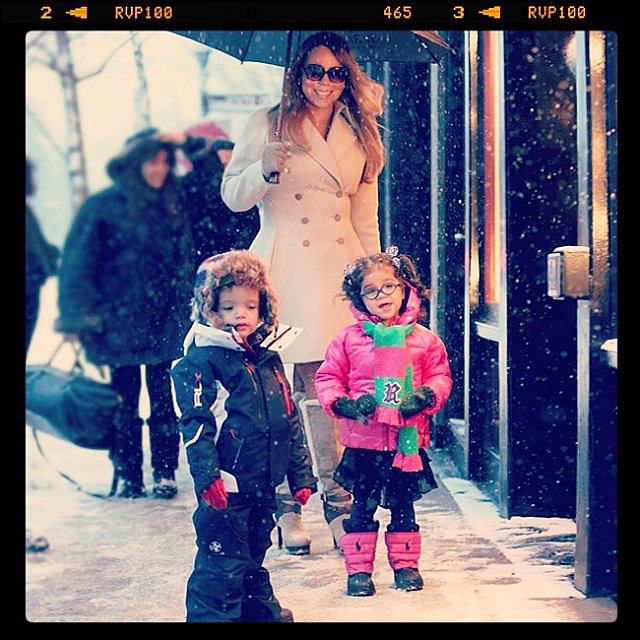 Mariah Carey and her little ones made an adorable arrival in Aspen.
Source: Instagram user mariahcarey
Mariah Carey and her little ones made an adorable arrival in Aspen.
Source: Instagram user mariahcarey