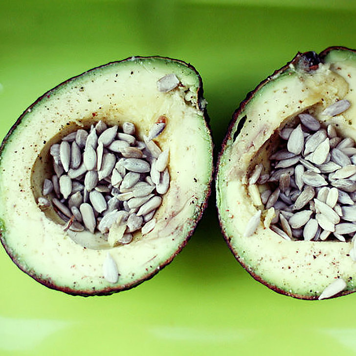 Snack: Avocado With Sunflower Seeds Snack: Avocado With Sunflower Seeds