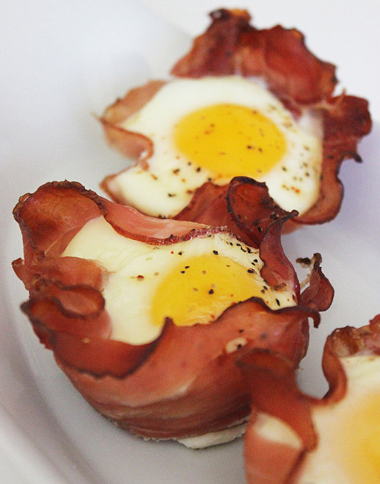Baked Ham in Egg Cups Baked Ham in Egg Cups