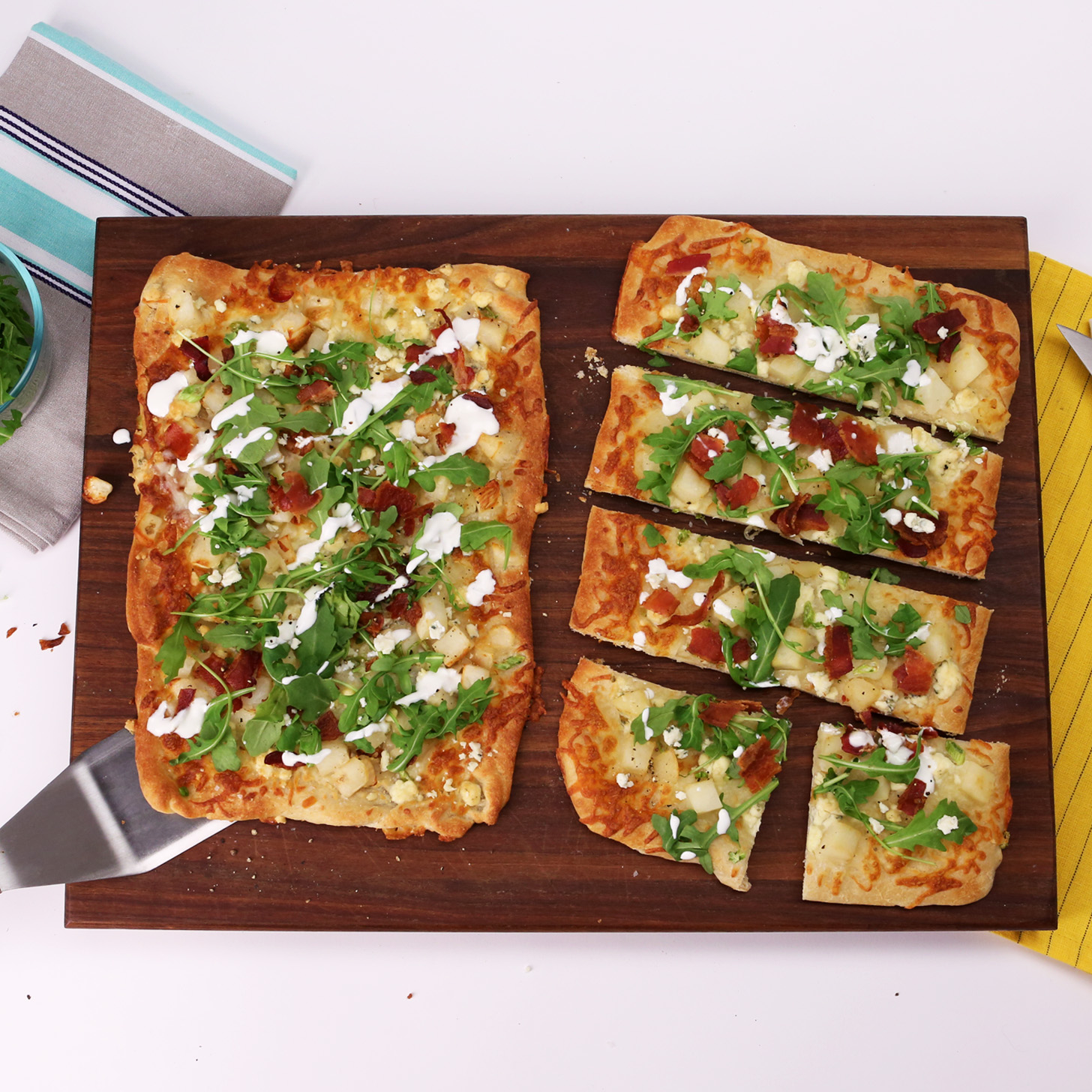 Aida Mollenkamp's Game-Day-Ready Bacon and Arugula Flatbread