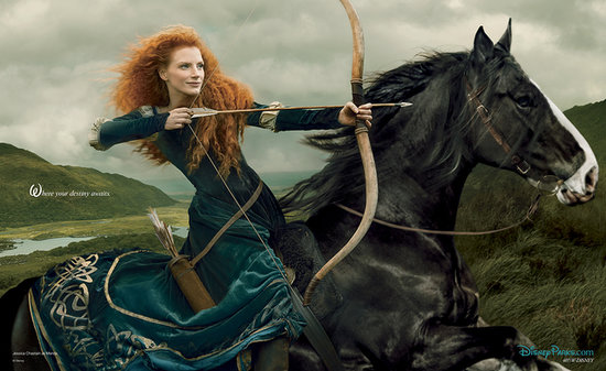 Jessica Chastain Becomes a Disney Princess Jessica Chastain Becomes a Disney Princess
