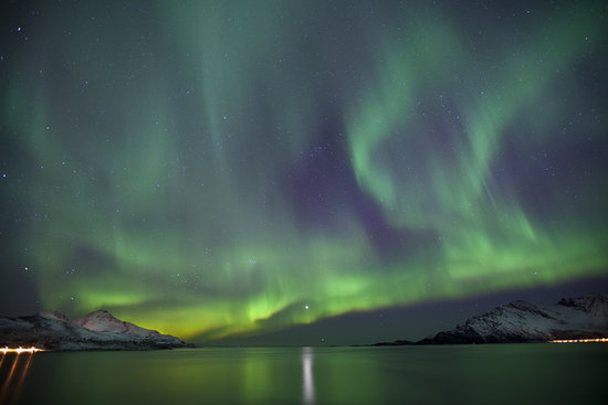 Gorgeous greens could be seen in Norway in March 2012. Gorgeous greens could be seen in Norway in March 2012.