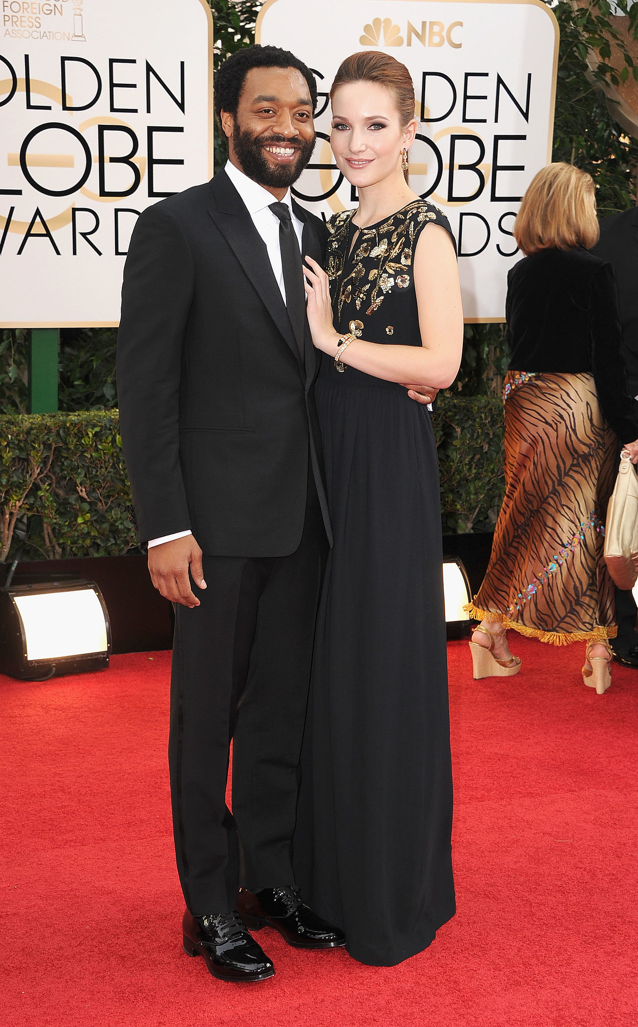 Chiwetel Ejiofor and his girlfriend, Sari Mercer, walked the red