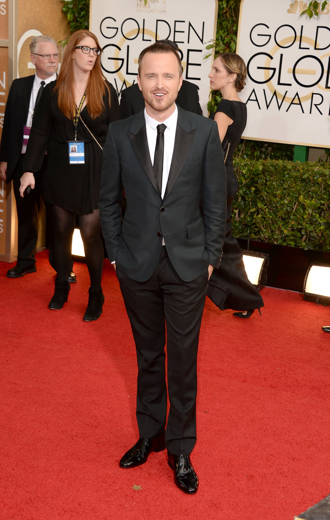 Aaron Paul arrived for his big night at the event.
Aaron Paul arrived for his big night at the event.