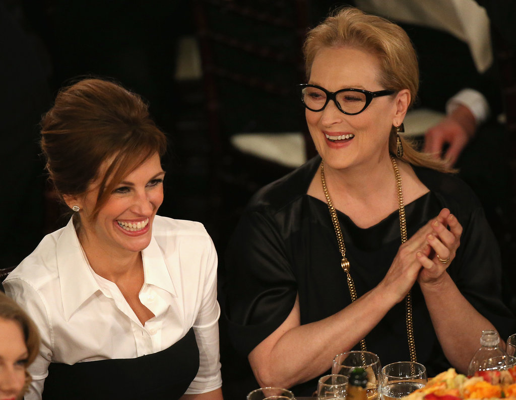 Julia Roberts and Meryl Streep shared a laugh. 
Source: Christopher Polk/NBC/NBCU Photo Bank/NBC
