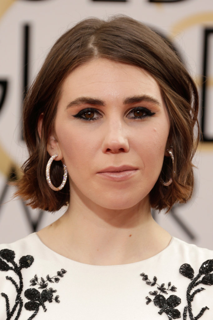 Zosia Mamet's coal-rimmed eyes popped against her floral dress.
Zosia Mamet's coal-rimmed eyes popped against her floral dress.