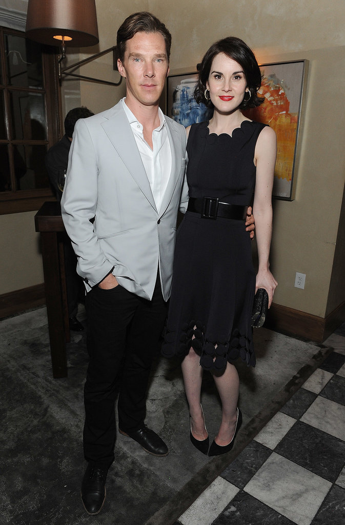 Benedict Cumberbatch and Michelle Dockery linked up at the party. Benedict Cumberbatch and Michelle Dockery linked up at the party.