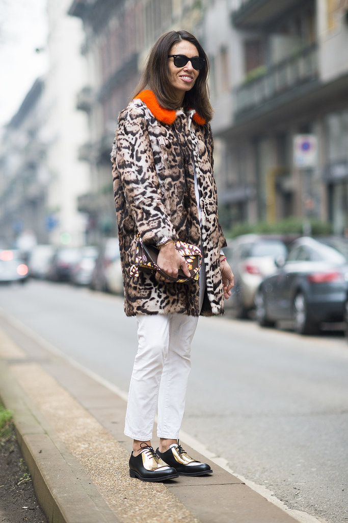 Livened up with leopard print — and some metallic kicks.
Source: Le 21ème | Adam Katz Sinding
Livened up with leopard print — and some metallic kicks.
Source: Le 21ème | Adam Katz Sinding