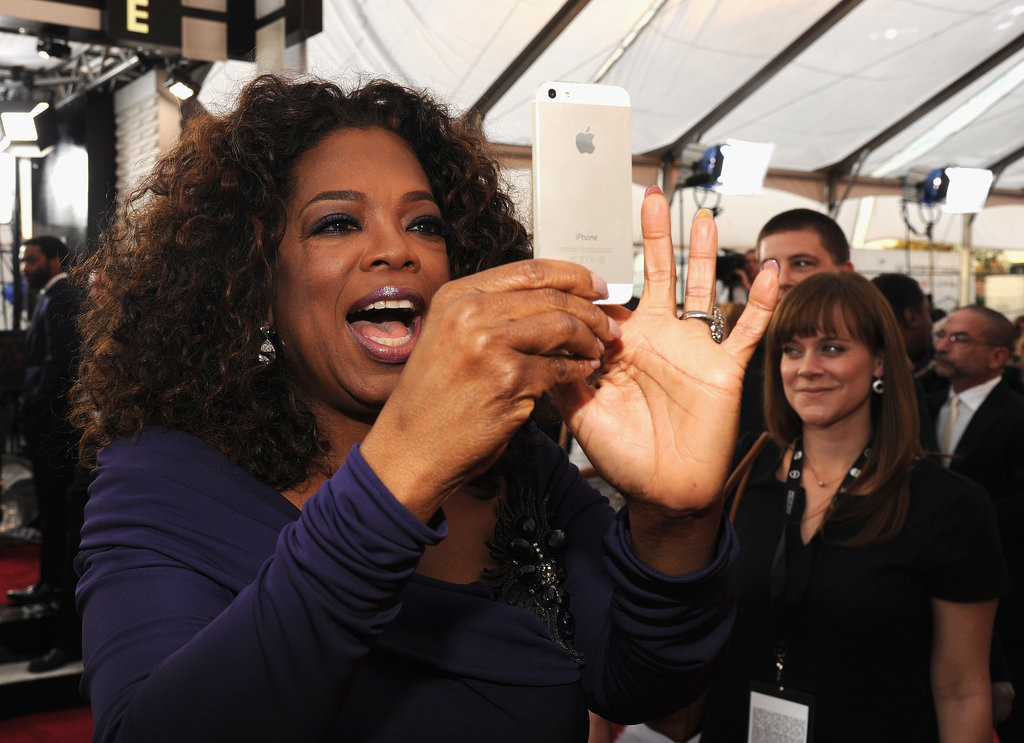Oprah Winfrey captured a crowd moment before the SAGs.
Oprah Winfrey captured a crowd moment before the SAGs.