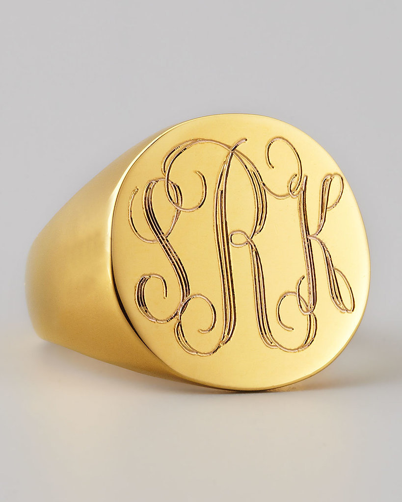 Sarah Chloe Monogrammed Signet Ring Sarah Chloe Monogrammed Signet Ring