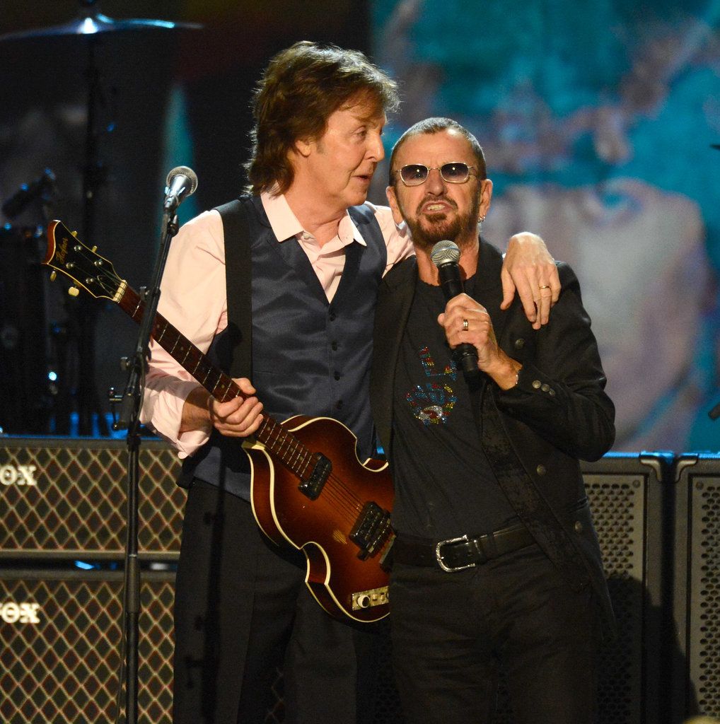 Paul McCartney and Ringo Starr reunited for a performance.
