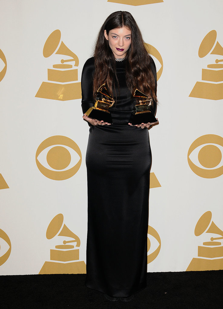Lorde earned two awards at the Grammys.