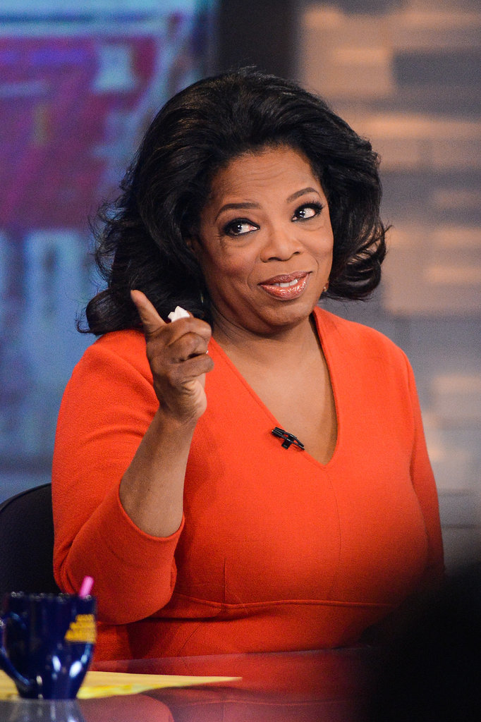 Oprah pointed even while guest-hosting Good Morning America in 2012.
