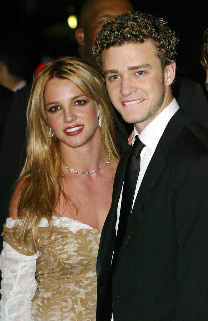 Justin and then-girlfriend Britney Spears arrived together for Clive Davis's February 2002 pre-Grammy party.
Justin and then-girlfriend Britney Spears arrived together for Clive Davis's February 2002 pre-Grammy party.