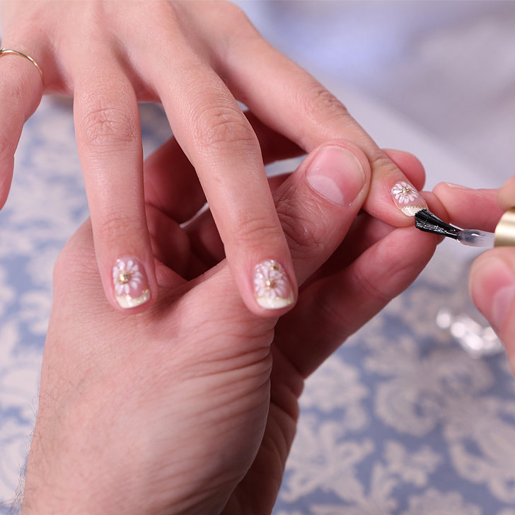 A Different Take on a Bridal Manicure A Different Take on a Bridal Manicure