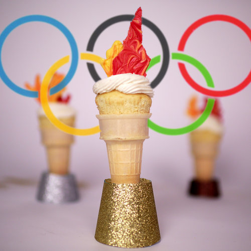 Olympic Torch Citrus Cupcakes Olympic Torch Citrus Cupcakes