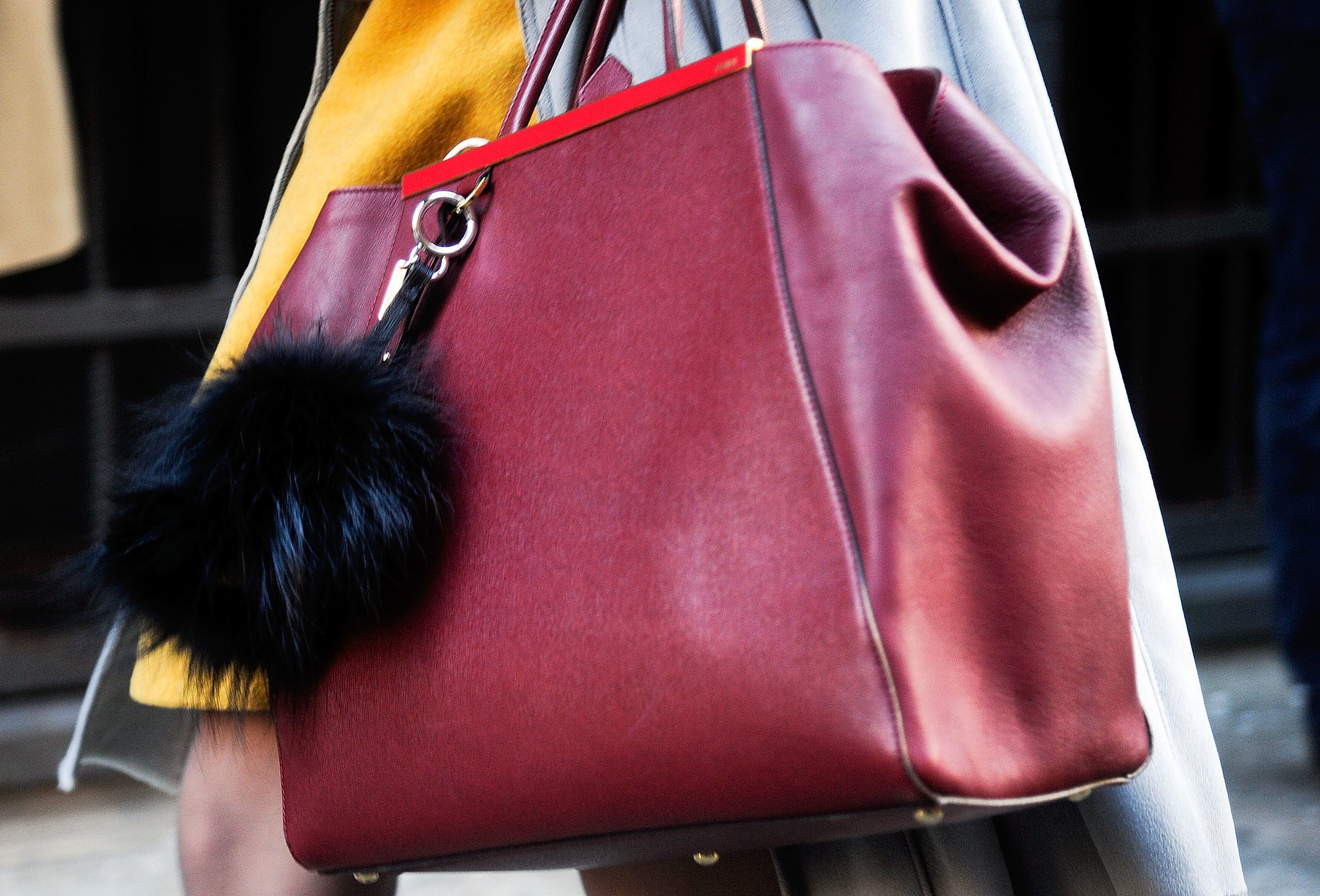 A Fendi charm made this a truly covetable carryall. 
