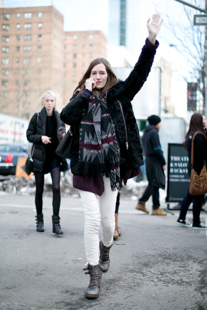 A notice-me scarf will make hailing a cab easy. 
