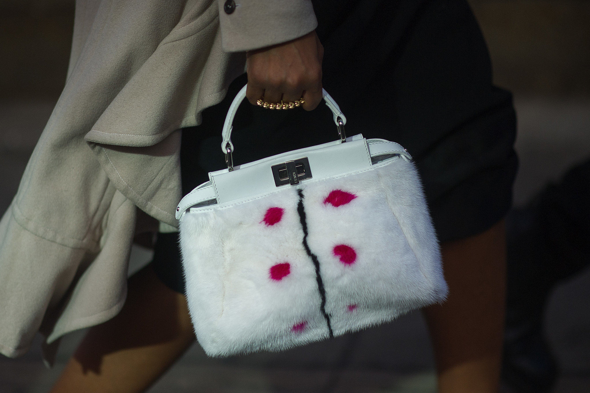 This fur-covered Fendi makes the most luxurious kind of carry-all. 
