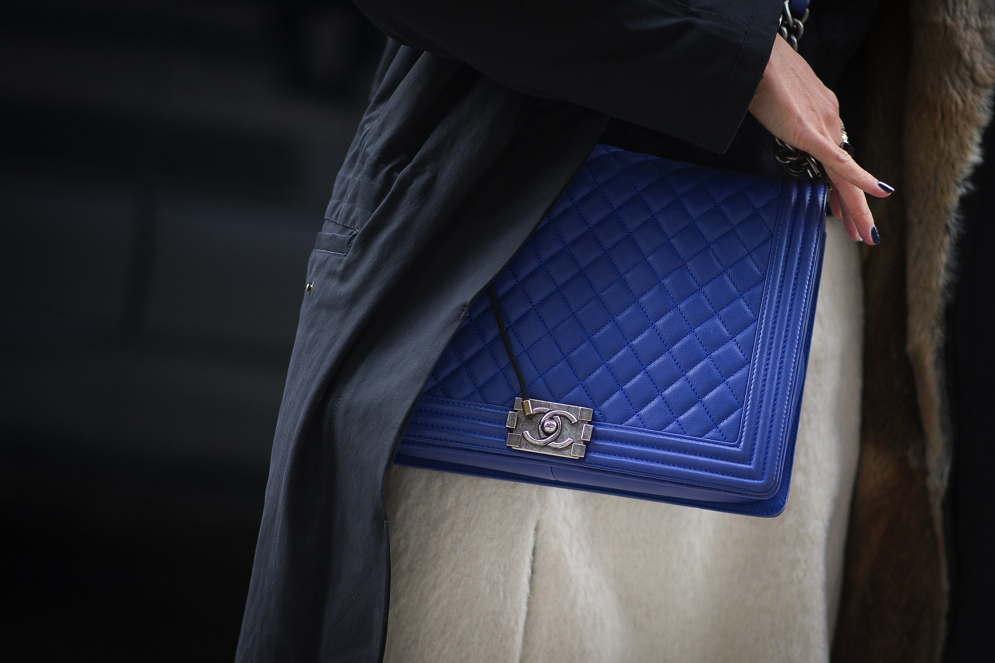 This Chanel was finished in a swoon-worthy blue hue. 
