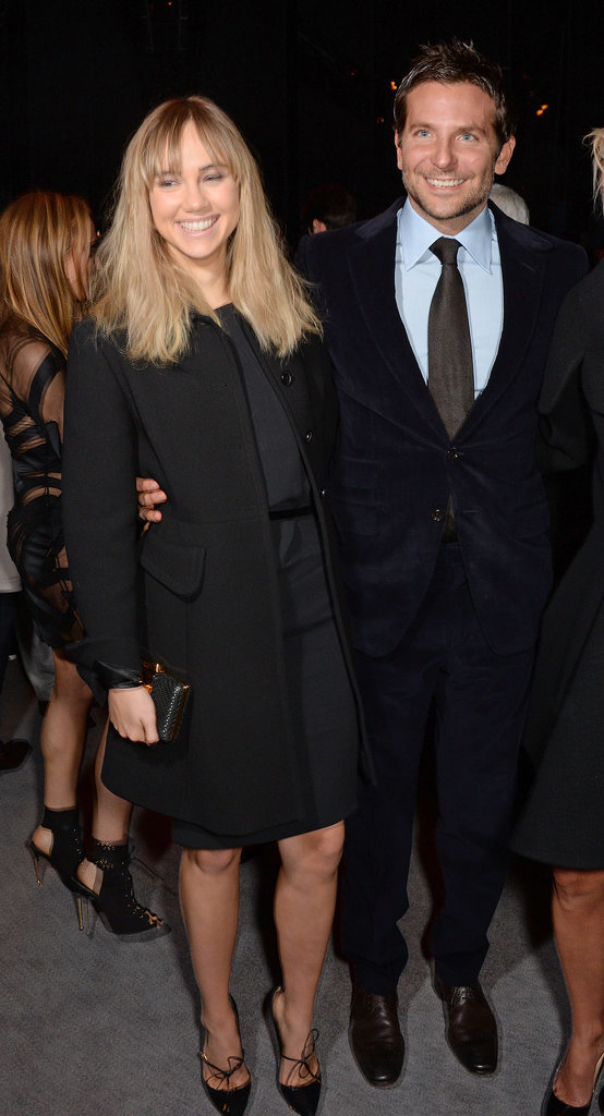 Bradley and Suki smiled together at the Tom Ford show. Bradley and Suki smiled together at the Tom Ford show.