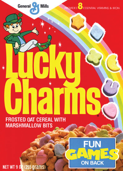 50 Years of Lucky Charms Cereal Boxes 50 Years of Lucky Charms Cereal Boxes