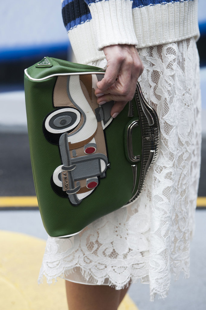This Prada clutch is as cute as they come.
This Prada clutch is as cute as they come.