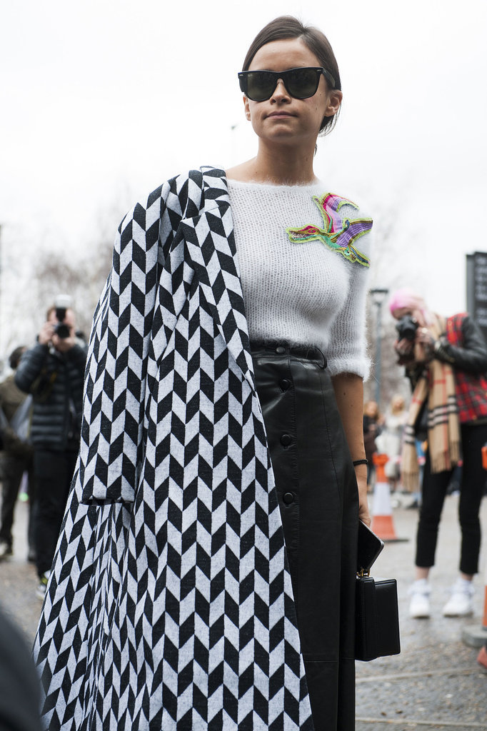 Miroslava Duma's dragon adornment serves as the perfect accessory.
Miroslava Duma's dragon adornment serves as the perfect accessory.