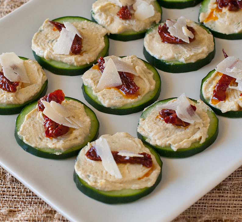 Hummus Sun Dried Tomato Bites Recipe Popsugar Food