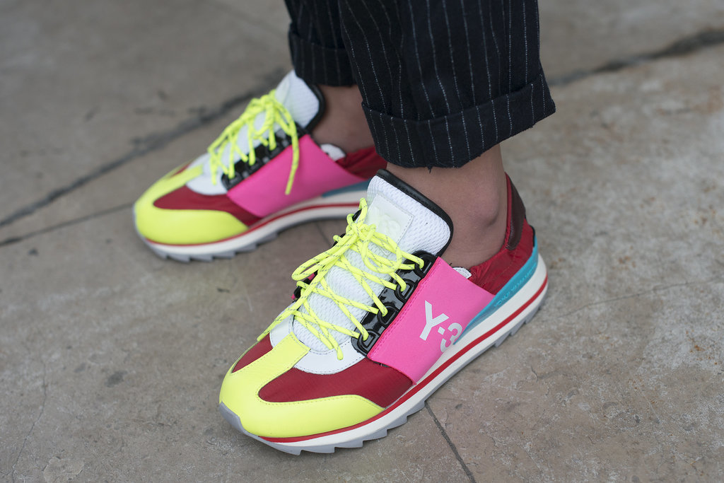 Rainbow-colored kicks up the cool factor on any outfit.
Rainbow-colored kicks up the cool factor on any outfit.