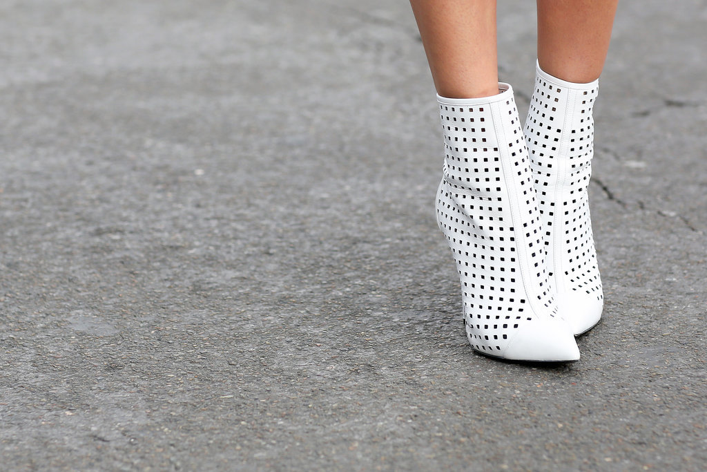 These perforated booties are on the fast track to Spring.
These perforated booties are on the fast track to Spring.