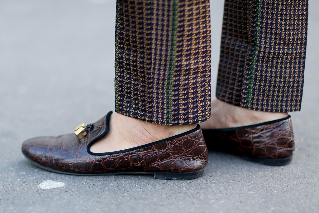 Even the guys bring out the enviable footwear at Paris Fashion Week.
Even the guys bring out the enviable footwear at Paris Fashion Week.