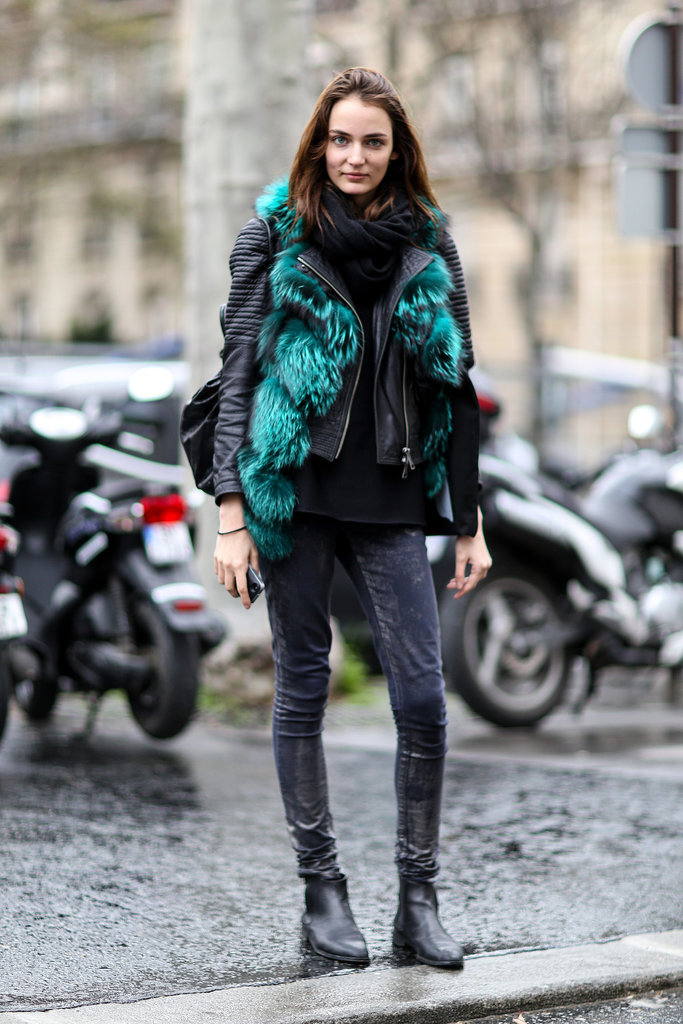 PFW Model Street Style Day Two PFW Model Street Style Day Two